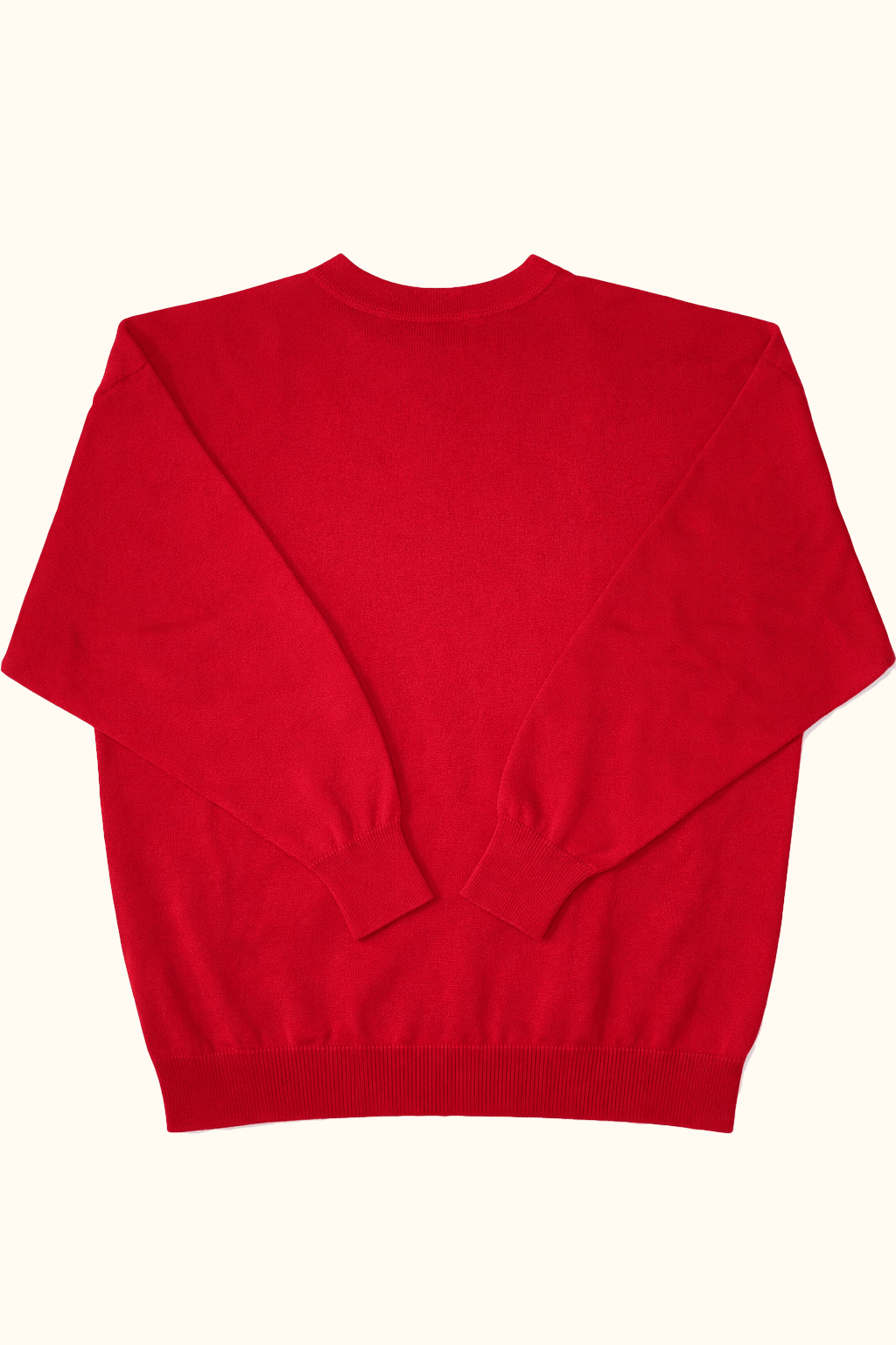 Red sweater on a white background