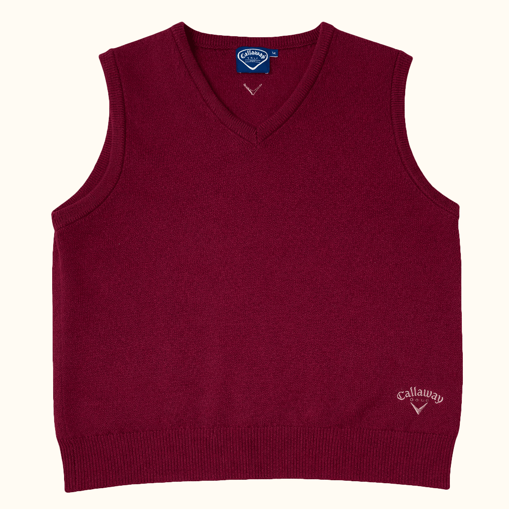 Callaway Vest Maroon Front