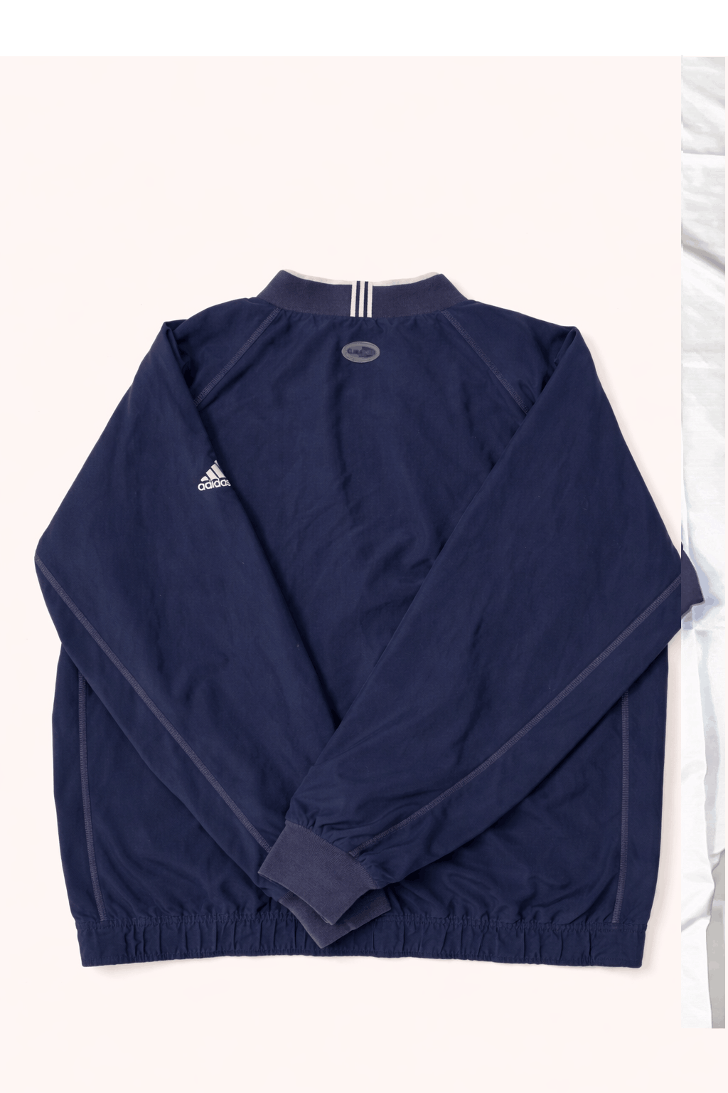 Y2K Adidas Golf V-Neck Pullover – Navy Performance Shell (L)