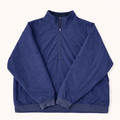 Blue pullover with a quarter zip 