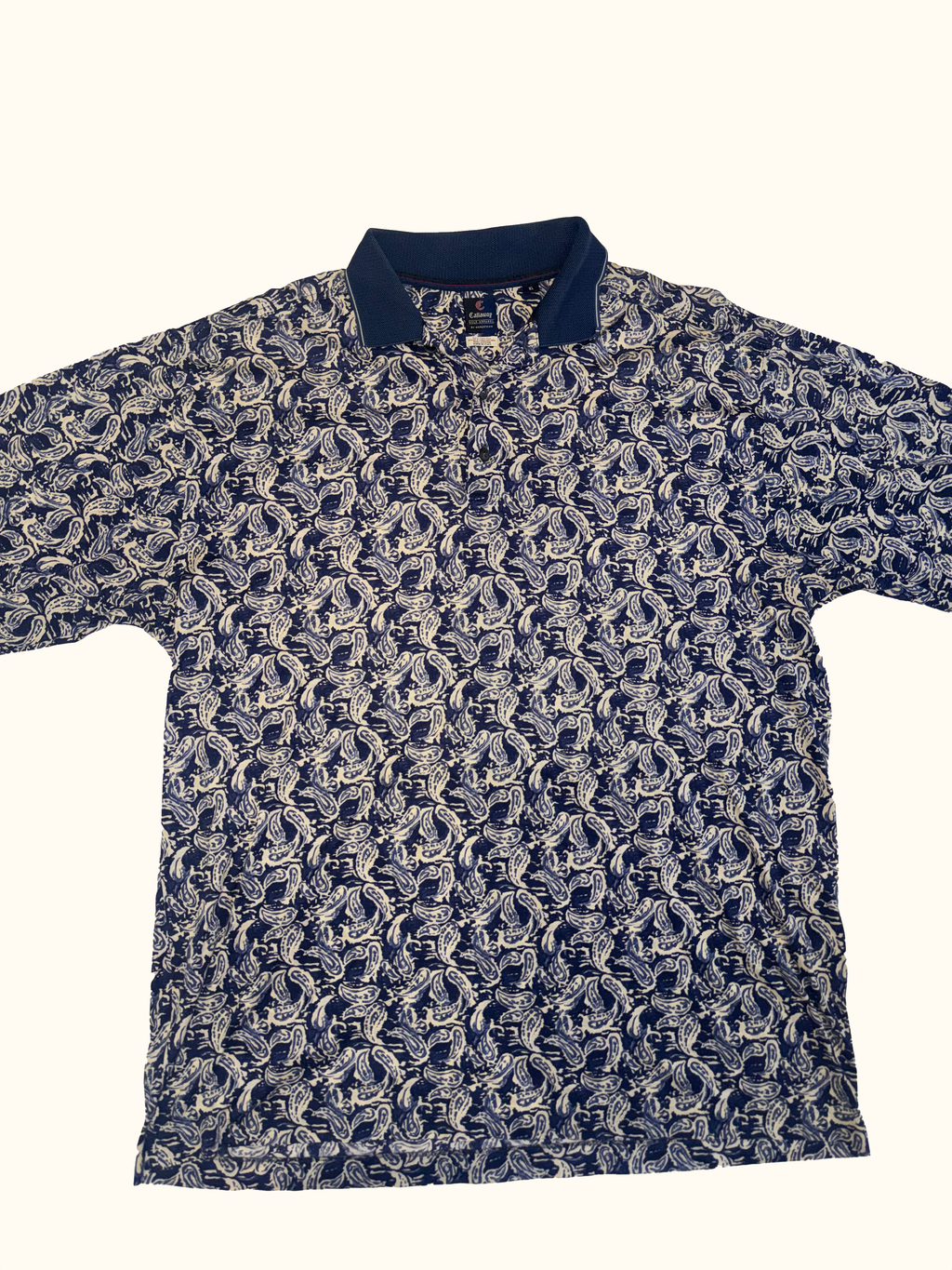 Vintage Callaway Golf Polo - Blue Paisley Pattern (XL)