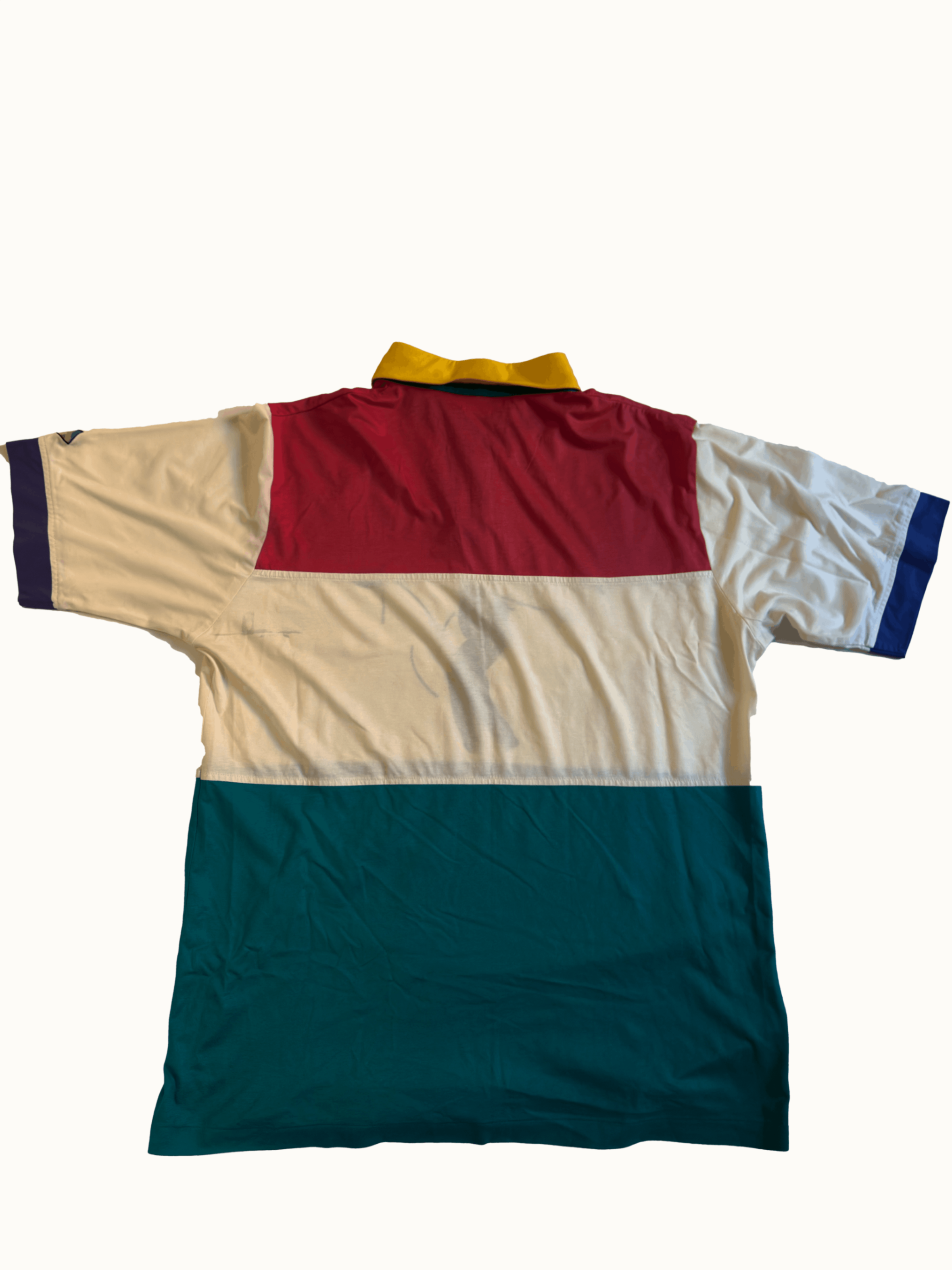 Colourful Glenmuir polo shirt with a golf graphic back