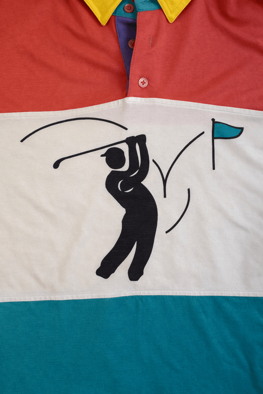 Vintage Glenmuir Polo - Colour Block (XL)