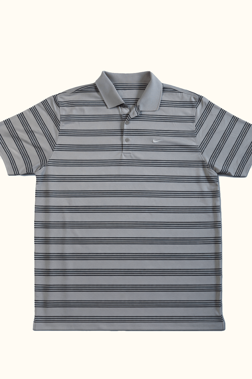 Nike Polo - White/Black Stripe (XL)