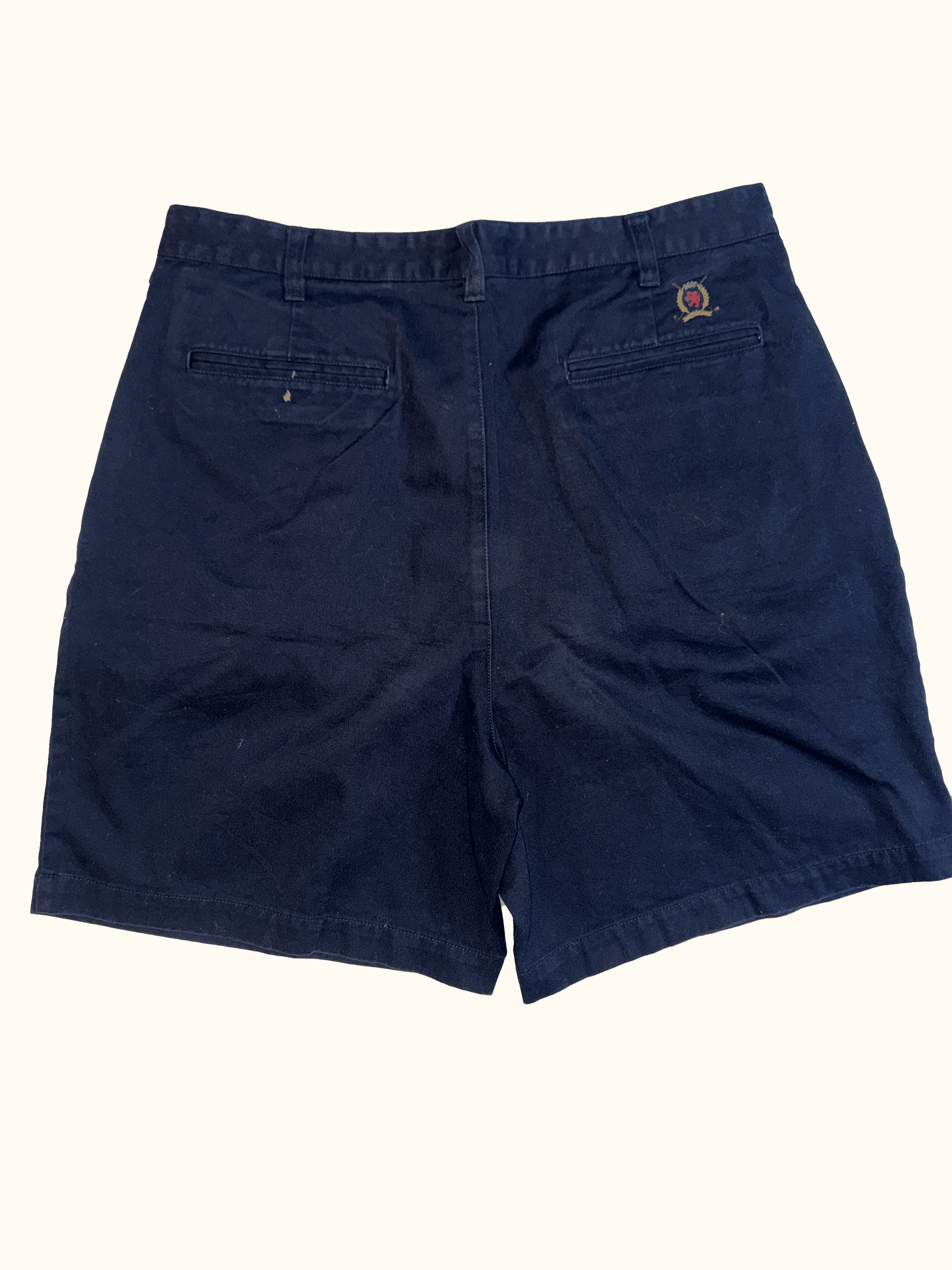 Navy Tommy Hilfiger Golf Shorts Back