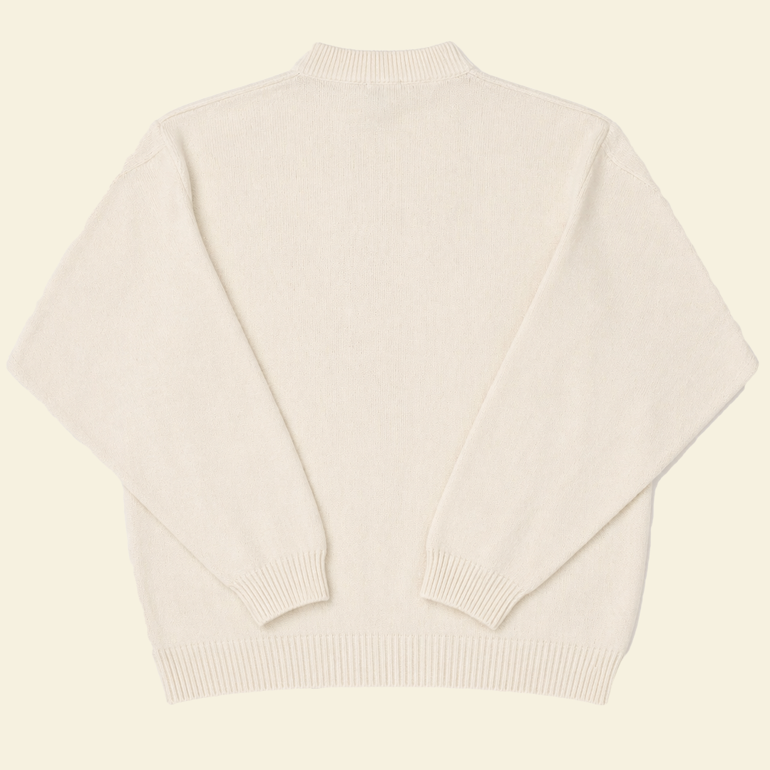 IZOD Embroidered Golfer Knit Jumper - White (L)