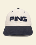 Vintage Ping by Karsten Wool Golf Cap – Cream/Black (Size 7)