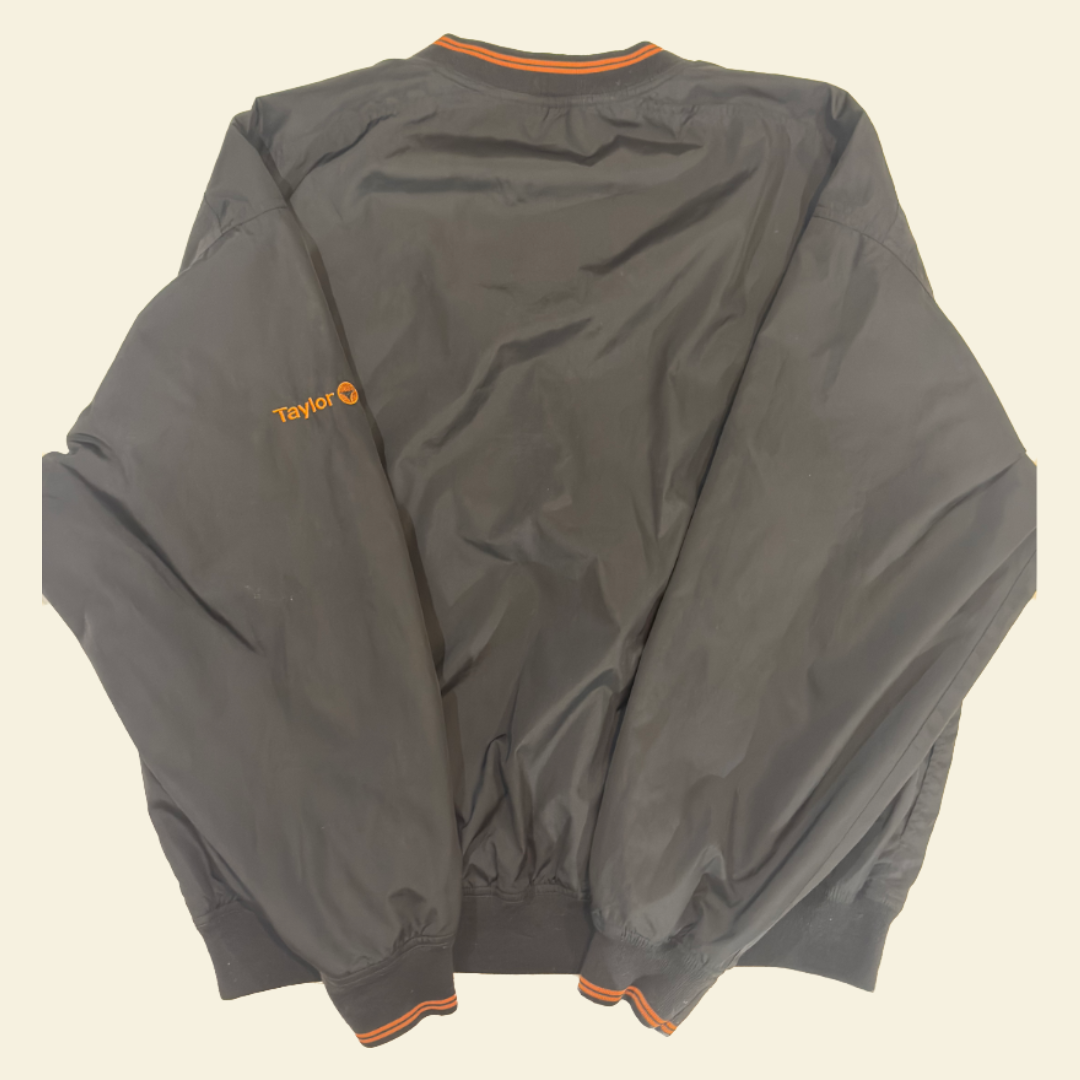 TaylorMade Pullover Jacket V-neck Grey/Orange Trim (XL)