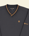 Vintage TaylorMade Pullover Jacket V-neck Grey/Orange Trim (XL)