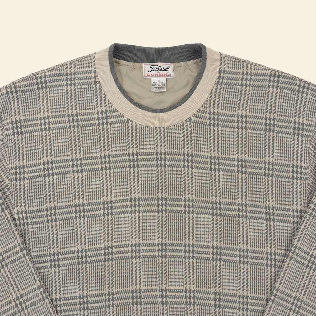 Vintage Titleist by Corbin Golf Windshirt – Plaid Pattern (S)