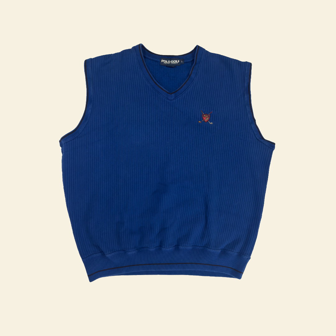 Vintage Polo Golf Ralph Lauren Knit Golf Vest – Navy (L)