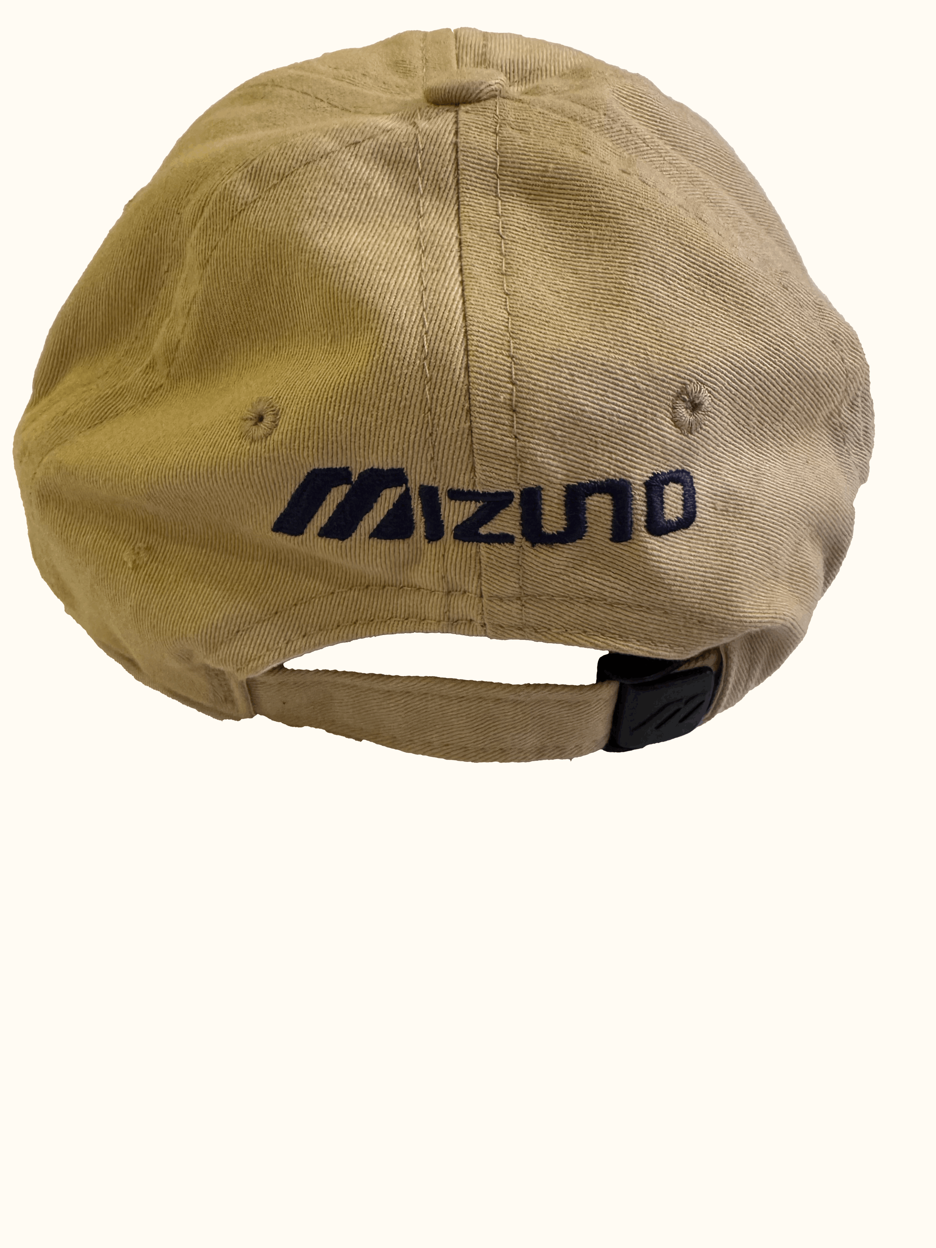 Beige cap with Mizuno logo back