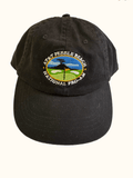 Black AT&T Pebble Beach cap with embroidered logo front